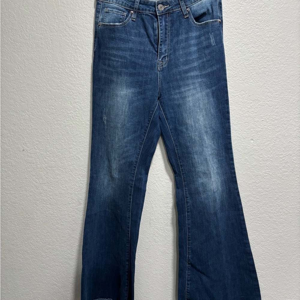 Stylish Blue Flare Jeans for Women
